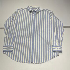 Pal Zileri size 44, 17 1/2 striped Oxford Button Down Shirt.